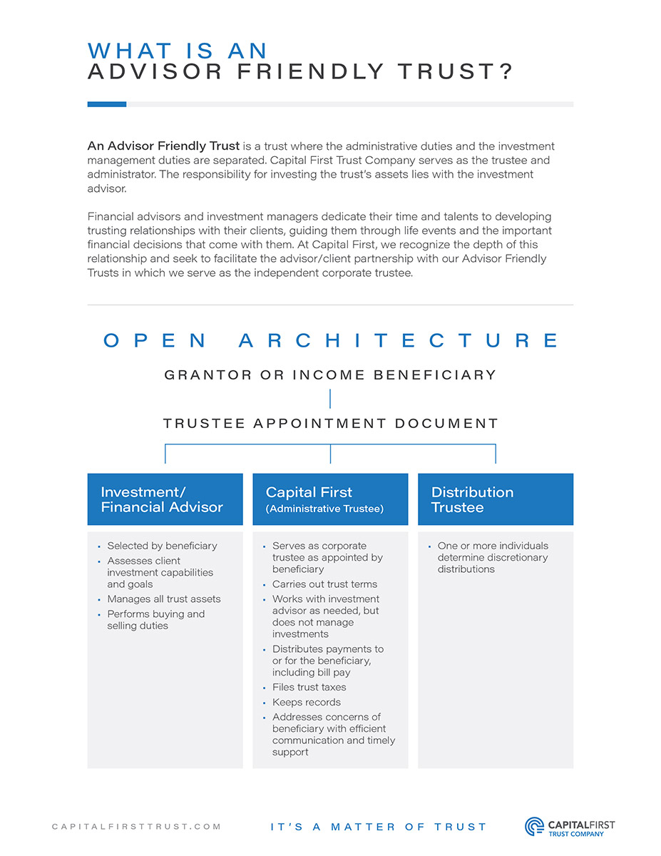 Advisor Friendly Trust Structure