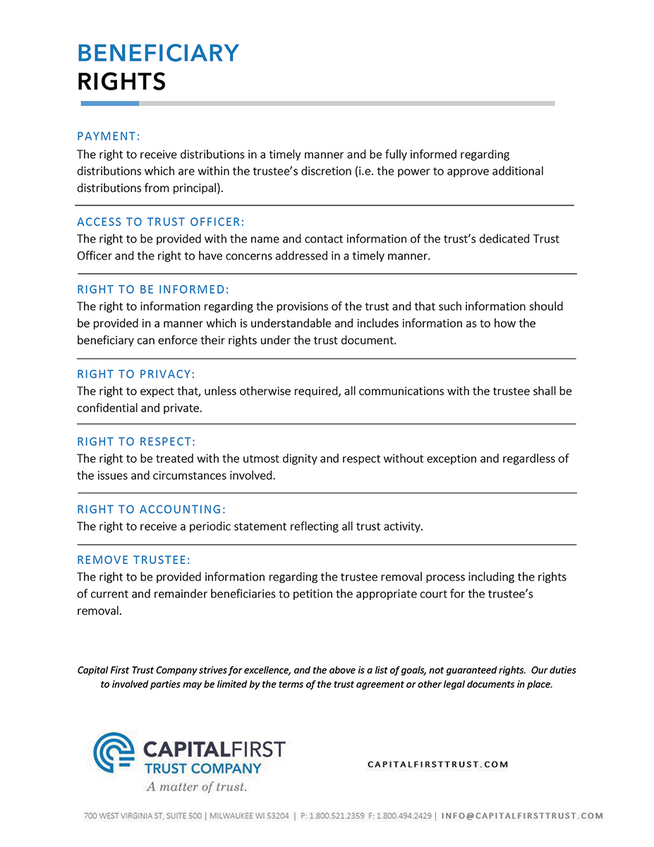 Beneficiary Rights